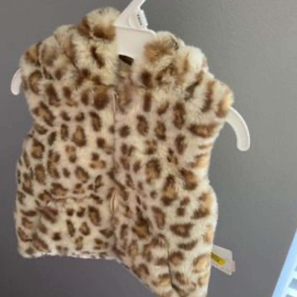 Baby fur vest jacket 12 m